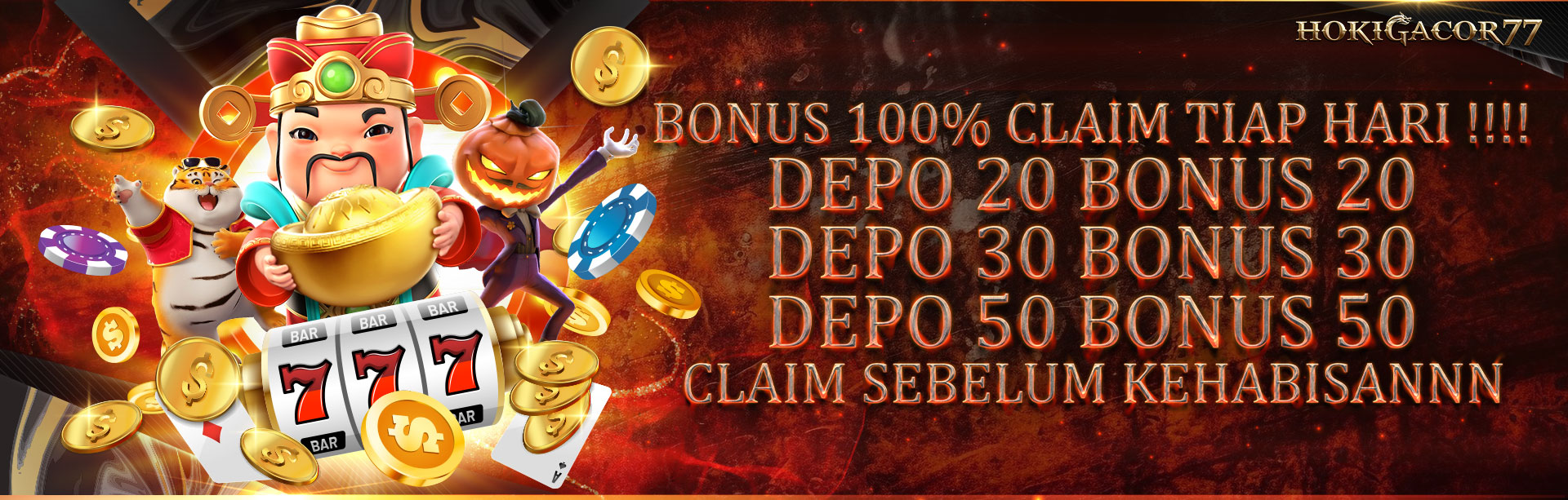 BONUS 100% KLAIM SETIAP HARI