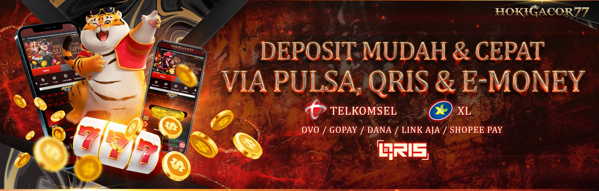 BANNER QRIS + PULSA