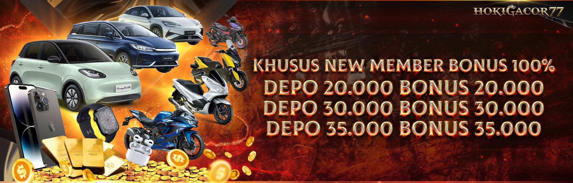 *WELCOME BONUS SLOT 100%