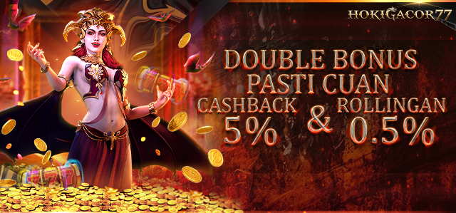 CASHBACK 5% + BONUS ROLLING SLOT 0,5%